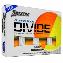 Srixon Q Star Tour Divide Golf Balls - Yellow/Orange