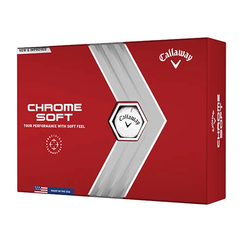 Callaway 2022 Chrome Soft Golf Ball - White 3 Callaway 2022 Chrome Soft Golf Ball - White
