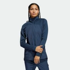 ADIDAS Women's Full-Zip Parka -Golf Sales Store Hybrid Full Zip Parka Blue GR3659 21 model 46760.1637703338