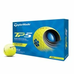 TaylorMade TP5 2021 Golf Ball - Yellow