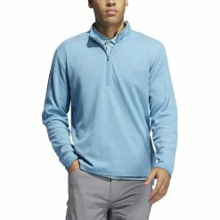 ADIDAS 3-Stripe 1/4 Zip Layering 44 ADIDAS 3-Stripe 1/4 Zip Layering -Golf Sales Store adidas 3 stripe 1 4 zip layering hazy blue 01 09423.1677086415