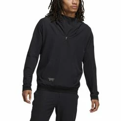 ADIDAS AdiCross Anorak Jacket -Golf Sales Store adidas adicross anorak jacket black 01 40639.1632770772