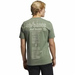 ADIDAS AdiCross Graphic Tee -Golf Sales Store adidas adicross graphic tee natural green 02 30828.1632321210