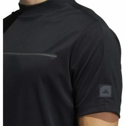 ADIDAS AdiCross Round Neck Polo -Golf Sales Store adidas adicross round neck polo black 03 95056.1632320929