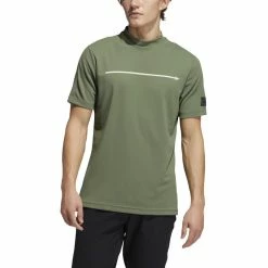 ADIDAS AdiCross Round Neck Polo -Golf Sales Store adidas adicross round neck polo natural green 01 08087.1632320917