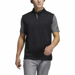 ADIDAS Club 1/4 Zip Vest -Golf Sales Store adidas club 1 4 zip vest black 01 17389.1673906611