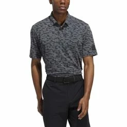 ADIDAS Go-To Camo Print Polo -Golf Sales Store adidas go to camo print polo black grey six 01 71072.1673903793