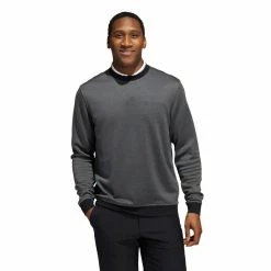 ADIDAS Go-To Crewneck Pullover 25 ADIDAS Go-To Crewneck Pullover -Golf Sales Store adidas go to crewneck pullover black grey six 01 29017.1676579917