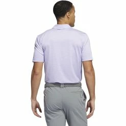 ADIDAS Ottoman Pencil Stripe Polo -Golf Sales Store adidas ottoman pencil stripe polo light purple white 02 79465.1679079623
