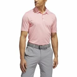 ADIDAS Ottoman Pencil Stripe Polo -Golf Sales Store adidas ottoman pencil stripe polo semi turbo white 01 46133.1679079623