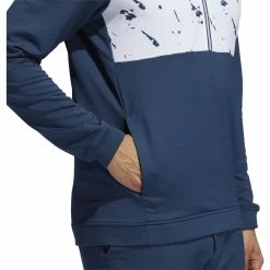 ADIDAS Primeblue COLD.RDY 1/4 Zip -Golf Sales Store adidas primeblue cold rdy 1 4 zip crew navy white 04 16608.1636650667