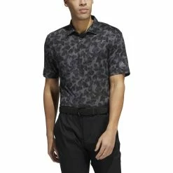 ADIDAS Prisma Print Polo -Golf Sales Store adidas prisma print polo grey six black 01 07799.1673904703