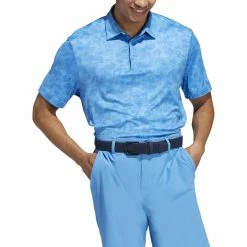 ADIDAS Prisma Print Polo -Golf Sales Store adidas prisma print polo pulse blue super blue 01 34427.1673906580