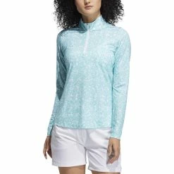 ADIDAS Women's AEROREADY UV50 Printed Long Sleeve 22 ADIDAS Women's AEROREADY UV50 Printed Long Sleeve -Golf Sales Store adidas womens aeroready uv50 printed long sleeve white acid mint 01 66400.1633102934