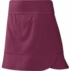 ADIDAS Women's Frill Skort - 16 Inch -Golf Sales Store adidas womens frill skort 16 inch legacy burgundy 01 42688.1678993890