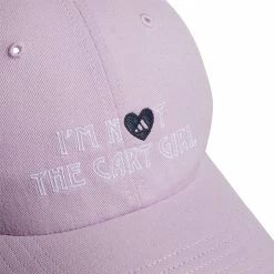ADIDAS Women's I'm Not The Cart Girl Hat -Golf Sales Store adidas womens im not the cart girl hat bliss lilac 02 57599.1647529496