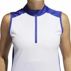 ADIDAS Women's Primeblue Colorblock Racerback Polo -Golf Sales Store adidas womens primeblue colorblock racerback polo white 03 37452.1659042809
