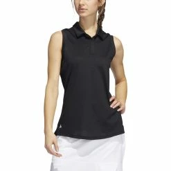 ADIDAS Women's Primeblue Ottoman Stripe Sleeveless Polo 18 ADIDAS Women's Primeblue Ottoman Stripe Sleeveless Polo -Golf Sales Store adidas womens primeblue ottoman stripe sleeveless polo black 01 84060.1647972767