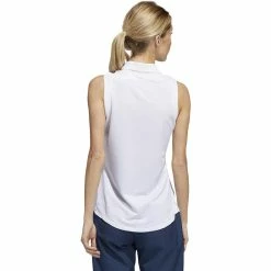 ADIDAS Women's Primeblue Ottoman Stripe Sleeveless Polo 21 ADIDAS Women's Primeblue Ottoman Stripe Sleeveless Polo -Golf Sales Store adidas womens primeblue ottoman stripe sleeveless polo white 02 61424.1647972767