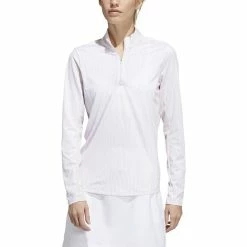 ADIDAS Women's Printed Sun Protection 1/4 Zip -Golf Sales Store adidas womens printed sun protection 1 4 zip almost pink 01 31030.1676598054