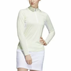 ADIDAS Women's Printed Sun Protection 1/4 Zip -Golf Sales Store adidas womens printed sun protection 1 4 zip white 01 95098.1676594921