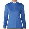 ADIDAS Women's Printed UPF 1/2 Zip Pullover -Golf Sales Store adidas womens printed upf 1 2 zip pullover hi res blue 01 82536.1633101711