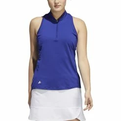 ADIDAS Women's Racerback Sleeveless Polo -Golf Sales Store adidas womens racerback sleeveless polo legacy indigo 01 63444.1676577395