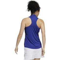 ADIDAS Women's Racerback Sleeveless Polo -Golf Sales Store adidas womens racerback sleeveless polo legacy indigo 02 67797.1676598283