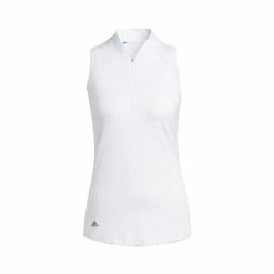 ADIDAS Women's Racerback Sleeveless Polo -Golf Sales Store adidas womens racerback sleeveless polo white 01 30687.1676590124
