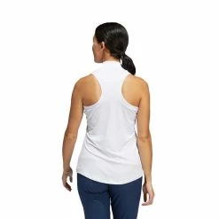 ADIDAS Women's Racerback Sleeveless Polo -Golf Sales Store adidas womens racerback sleeveless polo white 03 09544.1676591800