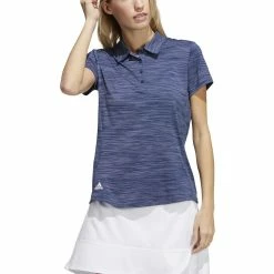 ADIDAS Women's Space-Dyed Polo 19 ADIDAS Women's Space-Dyed Polo -Golf Sales Store adidas womens space dyed polo crew navy white 01 02613.1647973321