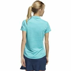 ADIDAS Women's Space-Dyed Polo 26 ADIDAS Women's Space-Dyed Polo -Golf Sales Store adidas womens space dyed polo semi mint rush blue rush 02 62784.1647973321
