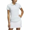 ADIDAS Women's Spacedye Polo -Golf Sales Store adidas womens spacedye polo white acid mint 01 61098.1631905137