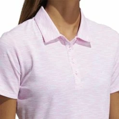 ADIDAS Women's Spacedye Polo 17 ADIDAS Women's Spacedye Polo -Golf Sales Store adidas womens spacedye polo white screaming pink 03 39754.1631905137