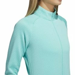 ADIDAS Women's Textured Layer Jacket 36 ADIDAS Women's Textured Layer Jacket -Golf Sales Store adidas womens textured layer jacket acid mint 03 20967.1633102078