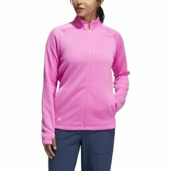 ADIDAS Women's Textured Layer Jacket 38 ADIDAS Women's Textured Layer Jacket -Golf Sales Store adidas womens textured layer jacket screaming pink 01 93399.1633102078