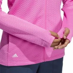 ADIDAS Women's Textured Layer Jacket 40 ADIDAS Women's Textured Layer Jacket -Golf Sales Store adidas womens textured layer jacket screaming pink 03 15010.1633102078
