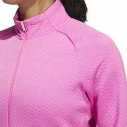 ADIDAS Women's Textured Layer Jacket 41 ADIDAS Women's Textured Layer Jacket -Golf Sales Store adidas womens textured layer jacket screaming pink 04 43985.1633102078