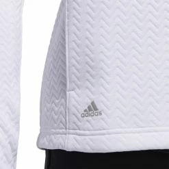 ADIDAS Women's Textured Layer Jacket 29 ADIDAS Women's Textured Layer Jacket -Golf Sales Store adidas womens textured layer jacket white 04 19844.1633102078