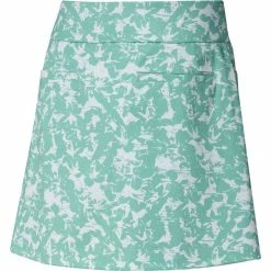 ADIDAS Women's Ultimate Print Skort - 16 Inch 9 ADIDAS Women's Ultimate Print Skort - 16 Inch -Golf Sales Store adidas womens ultimate print skort 16 inch white acid mint 02 11493.1659042785
