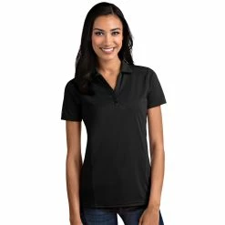 Antigua Women's Tribute Polo -Golf Sales Store antigua womens tribute polo black 01 66703.1653919109