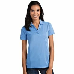 Antigua Women's Tribute Polo -Golf Sales Store antigua womens tribute polo columbia blue 01 83304.1653919109