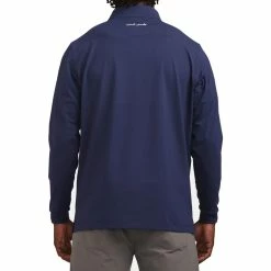 Bad Birdie Navy Quarterzip -Golf Sales Store bad birdie navy quarterzip navy 03 74777.1678297079