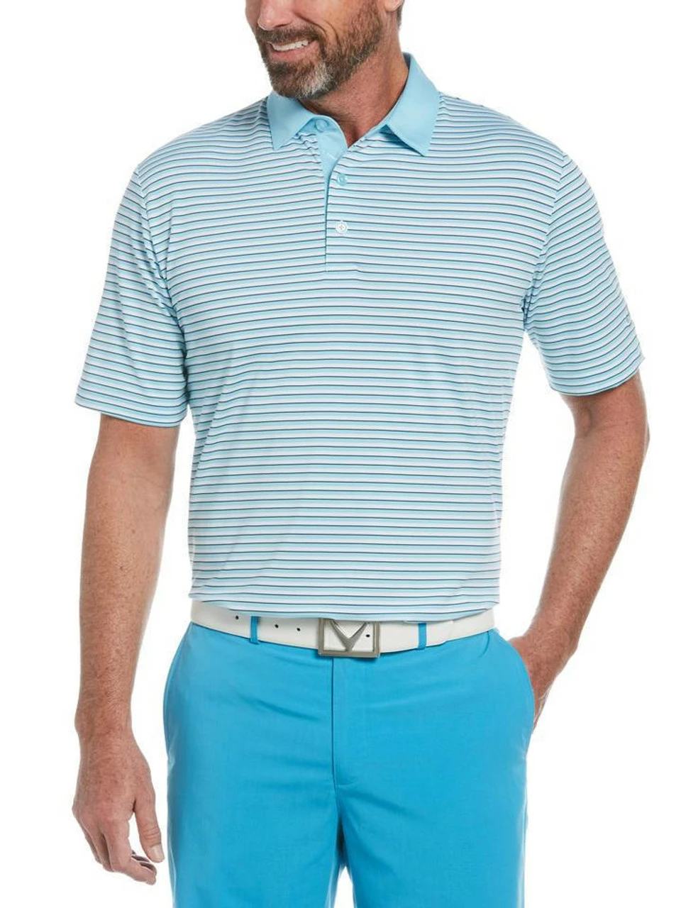 Callaway 3-Color Stripe Polo 30 Callaway 3-Color Stripe Polo - Image 28