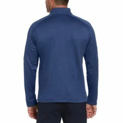 Callaway Midweight Waffle Knit Fleece 1/4 Zip -Golf Sales Store callaway midweight waffle knit fleece 1 4 zip dark moody blue heather 02 42514.1659042872