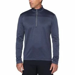 Callaway Swing Tech Waffle 1/4 Zip -Golf Sales Store callaway swing tech waffle 1 4 zip peacoat heather 01 70168.1659043163