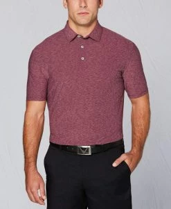 Callaway Tour Authentic Heather Striped Polo -Golf Sales Store callaway tour authentic heather striped polo mauve orchid heather 01 94372.1632414155