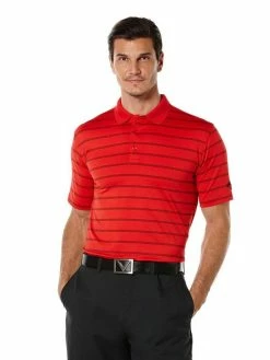 Callaway Ventilated Stripe Polo - Previous Season Style -Golf Sales Store callaway ventilated stripe polo previous season style tango red 01 04136.1632428509