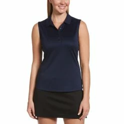 Callaway Women's Solid Knit Sleeveless Polo 11 Callaway Women's Solid Knit Sleeveless Polo -Golf Sales Store callaway womens solid knit sleeveless polo peacoat 01 14769.1656597778
