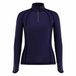 Callaway Women's Swing Tech Sun Protection 1/4 Zip -Golf Sales Store callaway womens swing tech sun protection 1 4 zip peacoat 01 63427.1676596837
